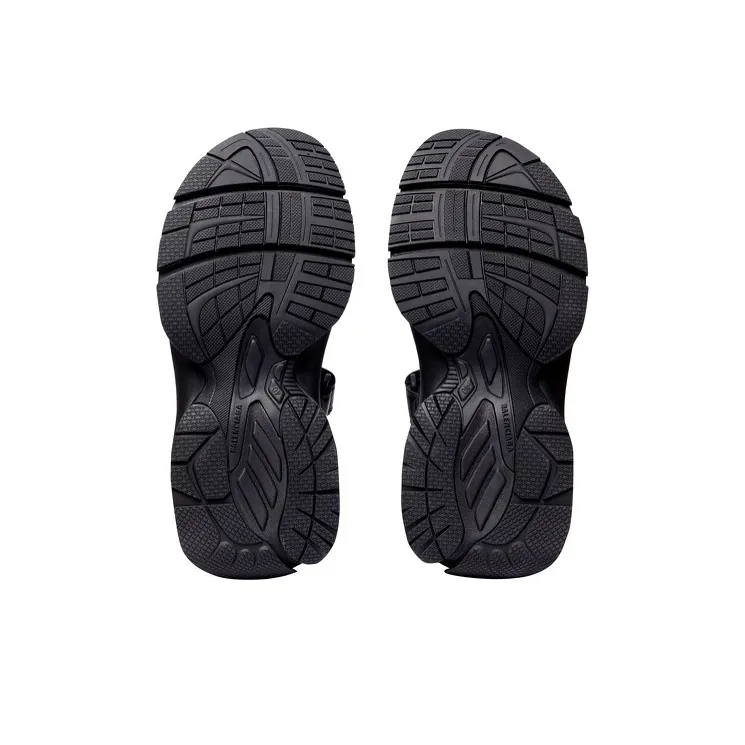 Balenciaga Tourist Sandals 'Black Technical Material'-6