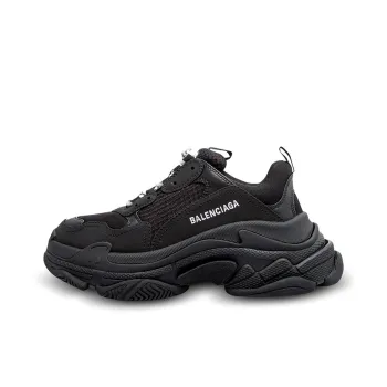 Balenciaga Triple S Black White Lace Women's