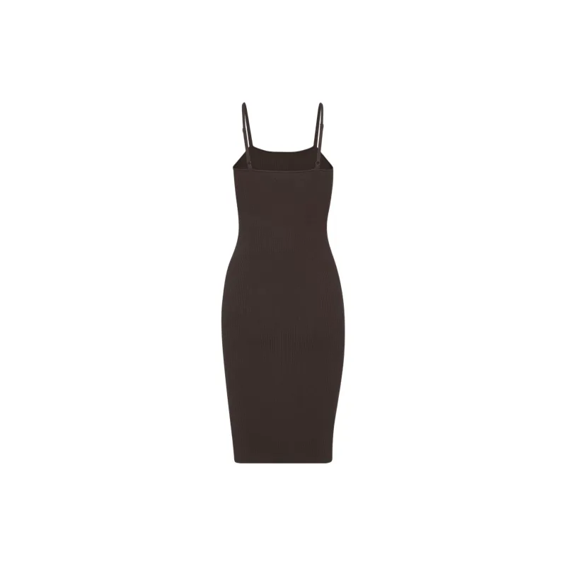 ARITZIA Wilfred Cusack Dress Slip Dresses Women's Rich Mocha Brown/Deep Mocha Brown-1