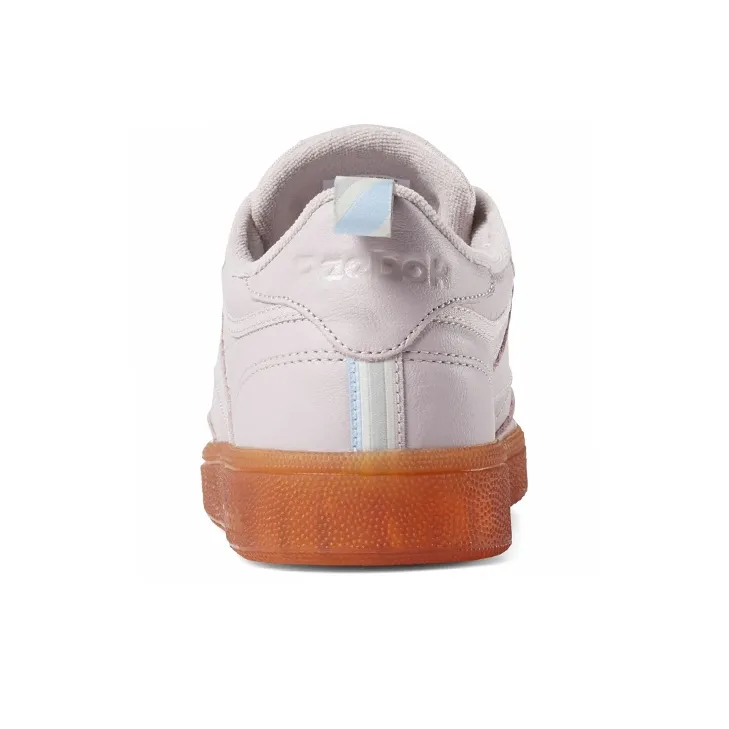 Reebok Club C 85 Anti-Slip Wear-Resistant Low-Top Skateboard Shoes Women's Pink Orange-3