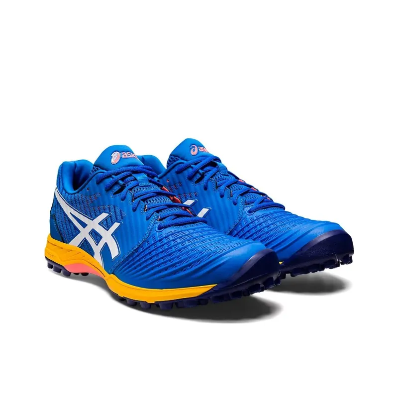 Asics Field Ultimate FF Cushioning Anti-Slip And Wear-Resistant Low-Top Training Shoes Blue White-2