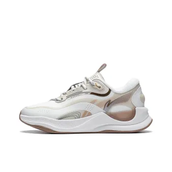 LiNing Cloud Extreme Lightweight Rebound Low Top Sports Casual Shoes Women's White Gray