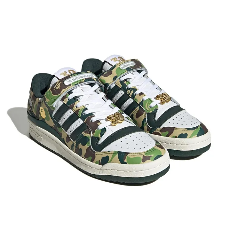 Adidas Originals Forum 84 Low Bape 30th Anniversary Green Camo-2