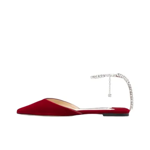 Jimmy Choo Saeda Women's Casual Shoes Women's Red