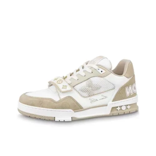 LOUIS VUITTON Trainer Beige White