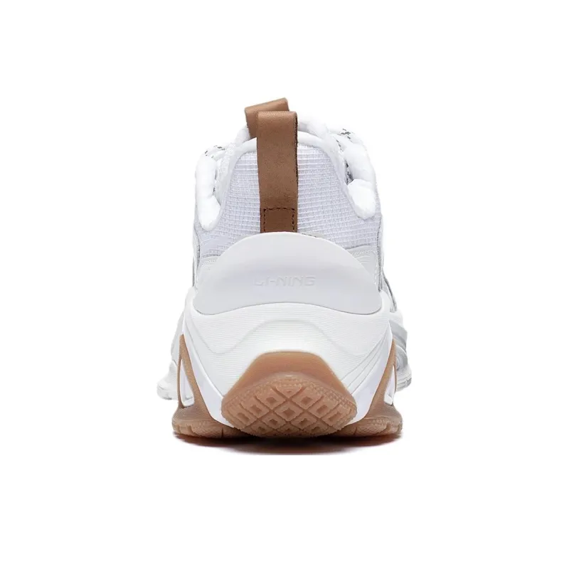 LiNing Cat Paw ACE Anti Slip Wear Resistant Low Top Sports Casual Shoes Men's White-5