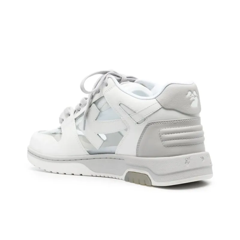 OFF WHITE Out Of Office Ooo Low Tops See Through Grey White-2