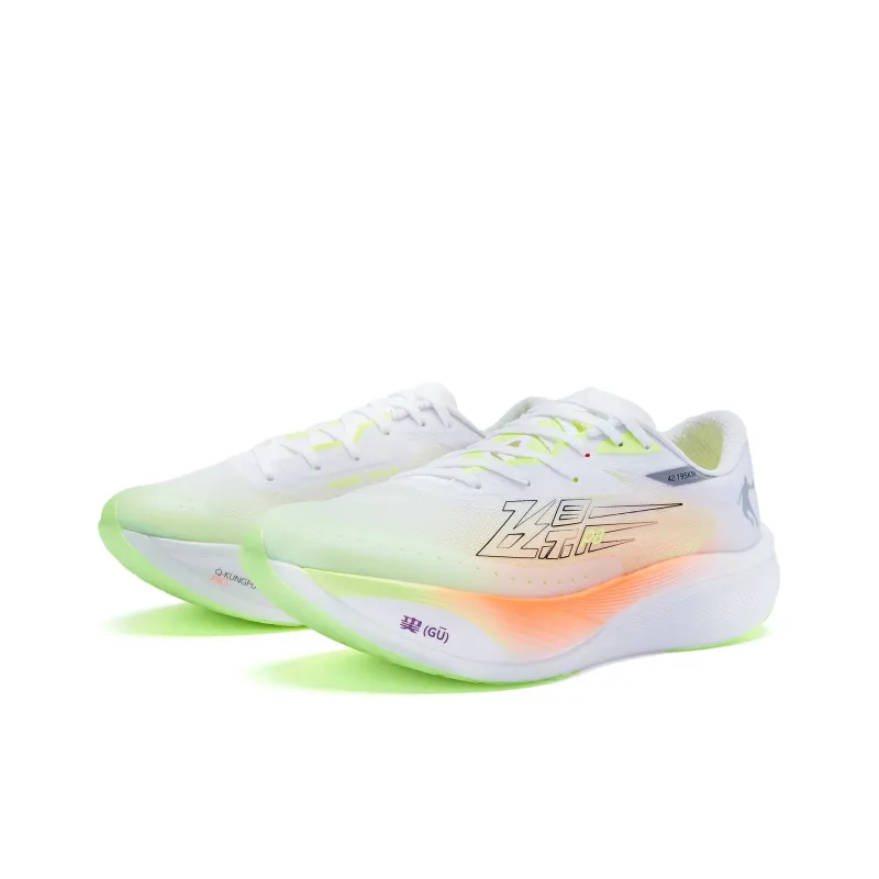 QIAODAN F\PB3.0 Anti Slip Wear Resistant Low Top Running Shoes Women's Yellow Orange-2