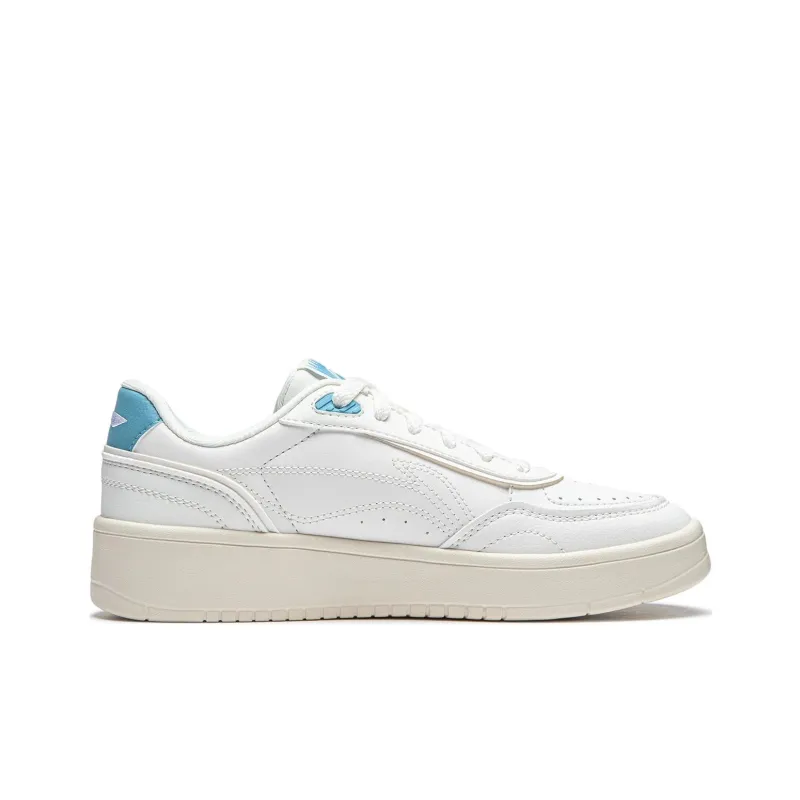 LiNing Su Su Anti Slip Wear Resistant Low Top Skateboard Shoes Women's White-1