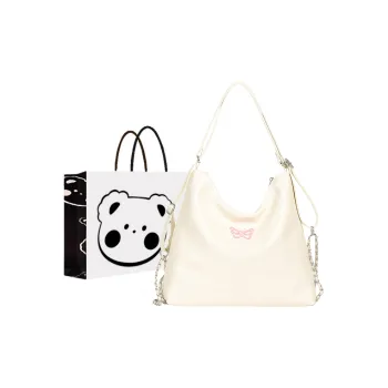 NX DOUGHNUT PU Backpack Shoulder Bag Regular Women's Ecru/Silver/Black/Pink