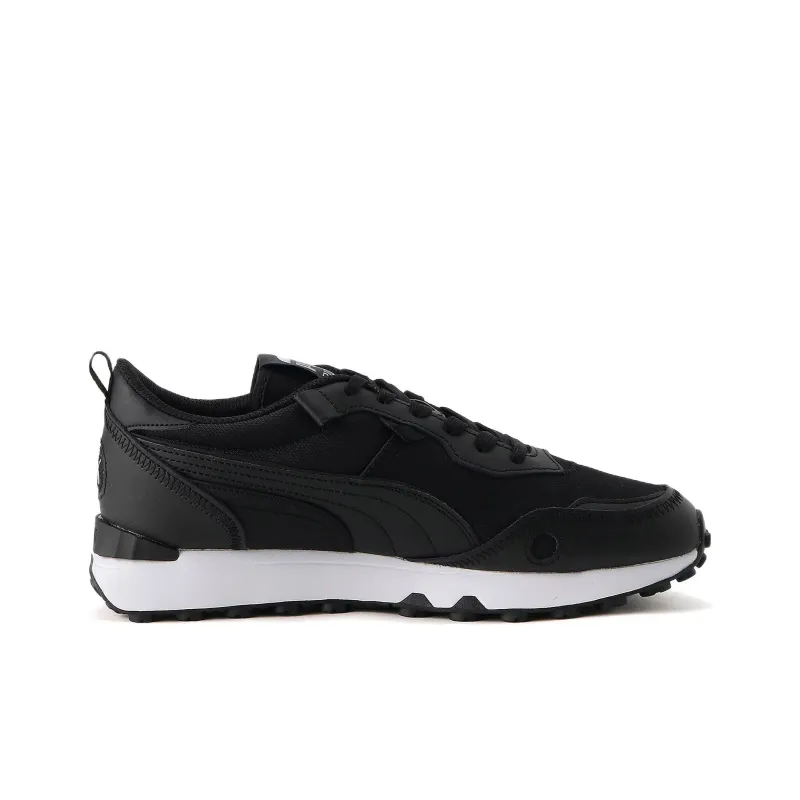 PUMA Rider FV Lth Anti-Slip Wear-Resistant Low-Top Sports Casual Shoes Unisex Black-1