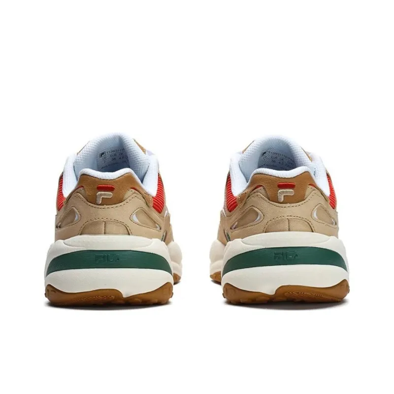 FILA FUSION Flash Cushioning Anti-Slip And Wear-Resistant Low-Top Running Shoes Women's Wheat Bran-3