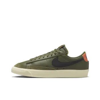Nike Blazer Low 77 Medium Olive Orange Trans Women's