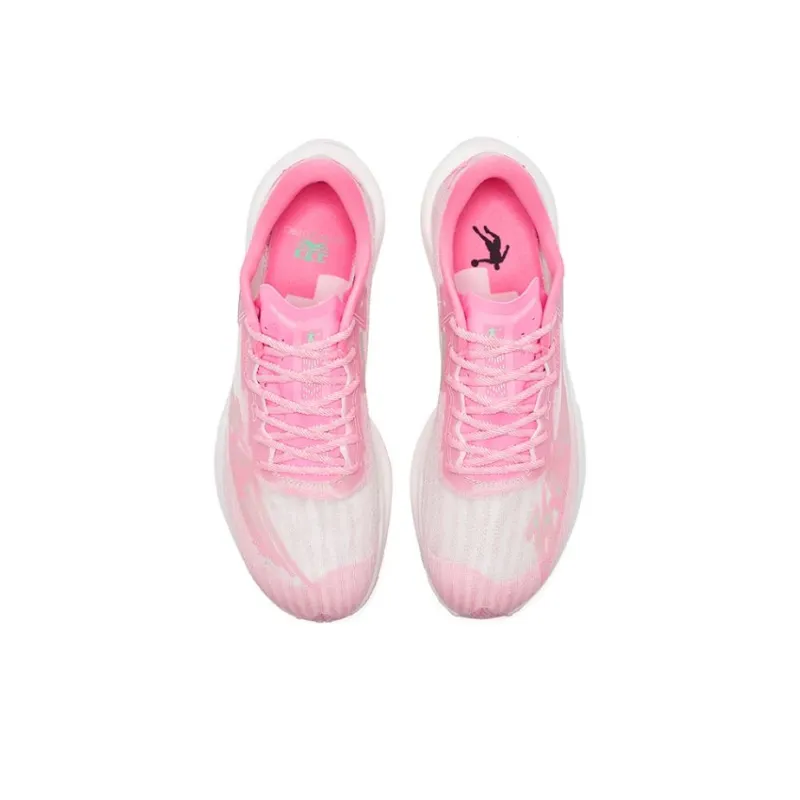 QIAODAN Feiying PB2.0 Cushioning Anti Slip And Wear Resistant Low Top Running Shoes Men's Cherry Blossom Pink-3