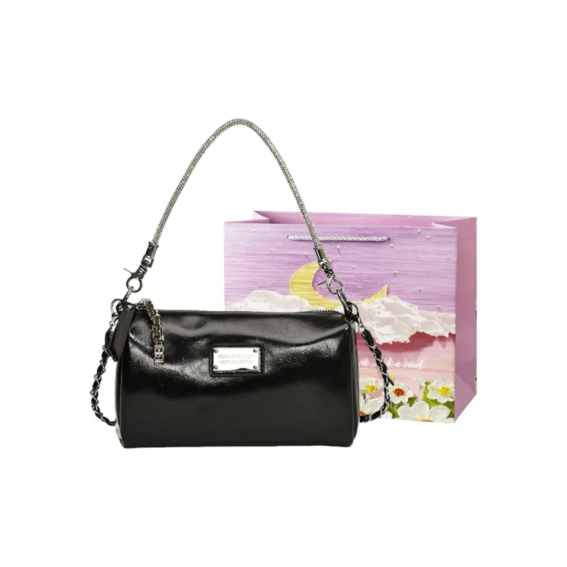 Bansusu PU Shoulder Bag Women's Silver/White/Black/Red-6