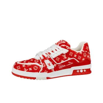 LOUIS VUITTON Lv Trainer Sneakers 'Red Monogram'