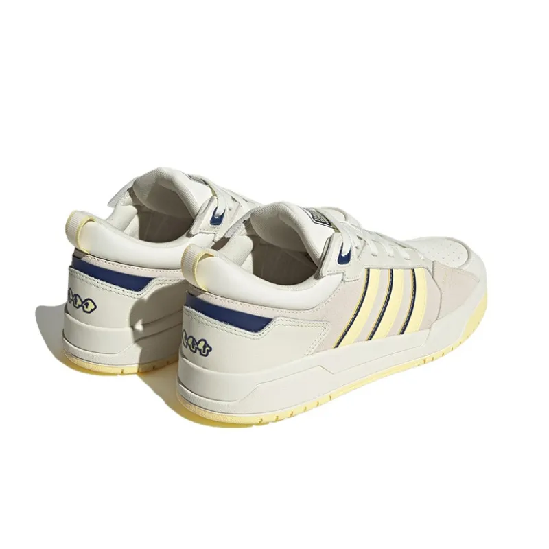 Adidas Neo 100DB Lightweight Wear resistant And Non slip Low Top Skateboard Shoes Unisex White Gray Yellow Blue-3