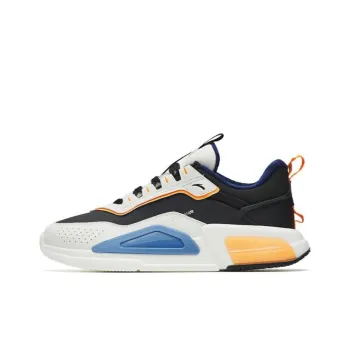 Anta Rubik's Cube Cushioned Anti Slip And Wear Resistant Warm Low Top Casual Shoes Men's Black White