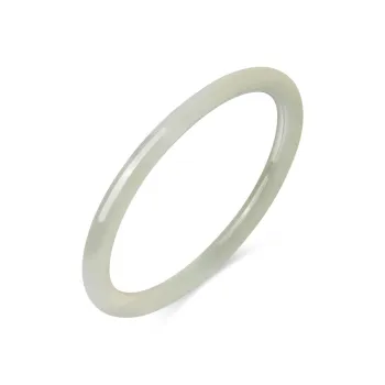 Zocai Bangles Pale Greenish-White Jade Women's