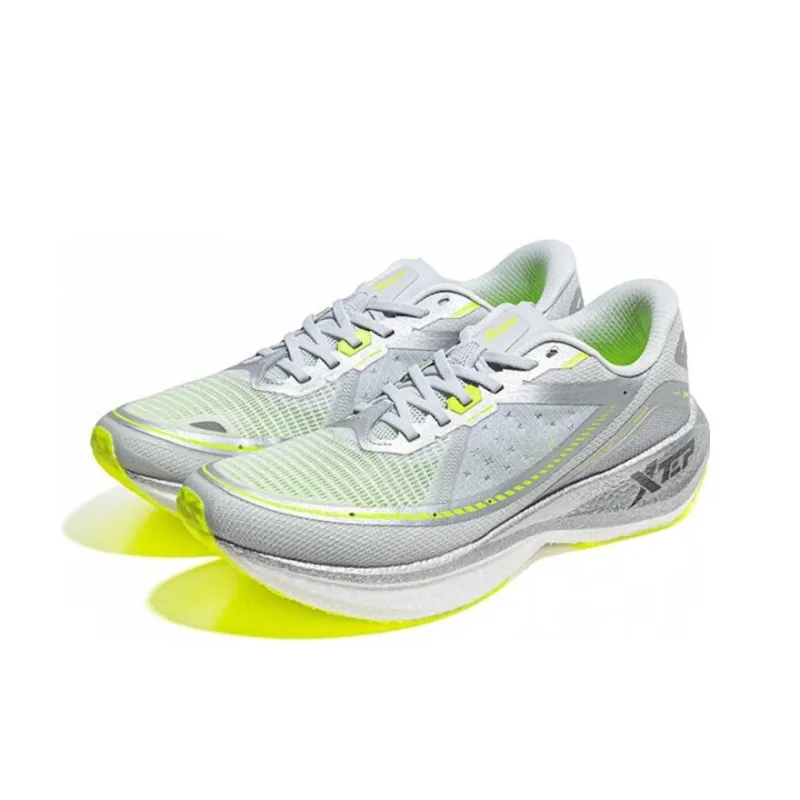 XTEP 260 1.0 Cushioned Wear Resistant Breathable Low Top Running Shoes Men's Gray Silver-2