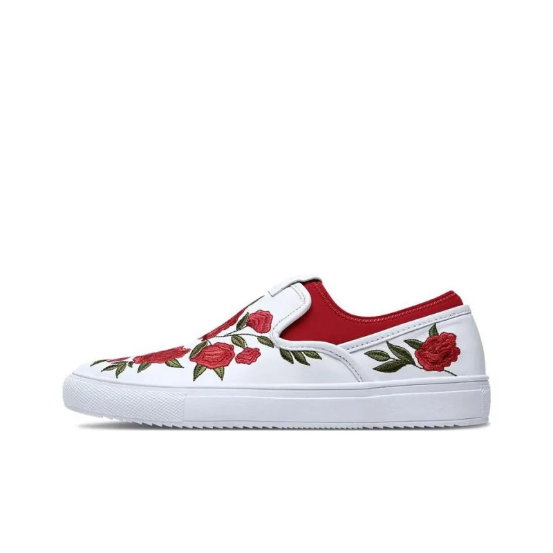 Skechers MARK NASON Razor Lightweight And Wear-resistant Low-Top Skateboard Shoes Women's White Red-0