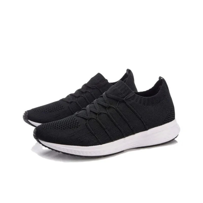 LiNing Speed Star Cushioning, Breathable, Lightweight Low Top Running Shoes Unisex Black White-2