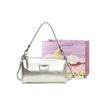 Bansusu PU Shoulder Bag Women's Silver/White/Black/Red