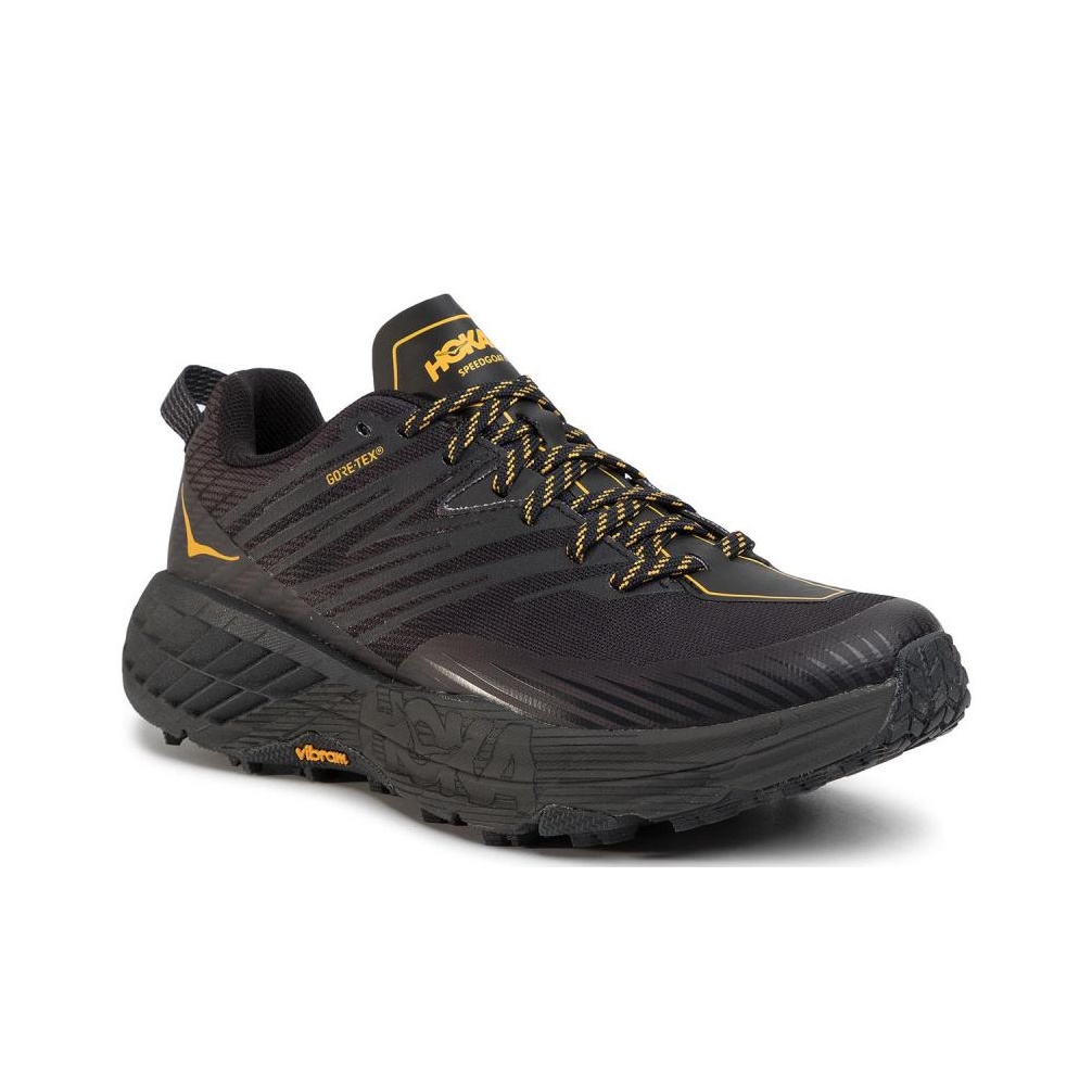 HOKA ONE ONE Speedgoat 4 Gore-Tex Black Yellow US M 7 - POIZON