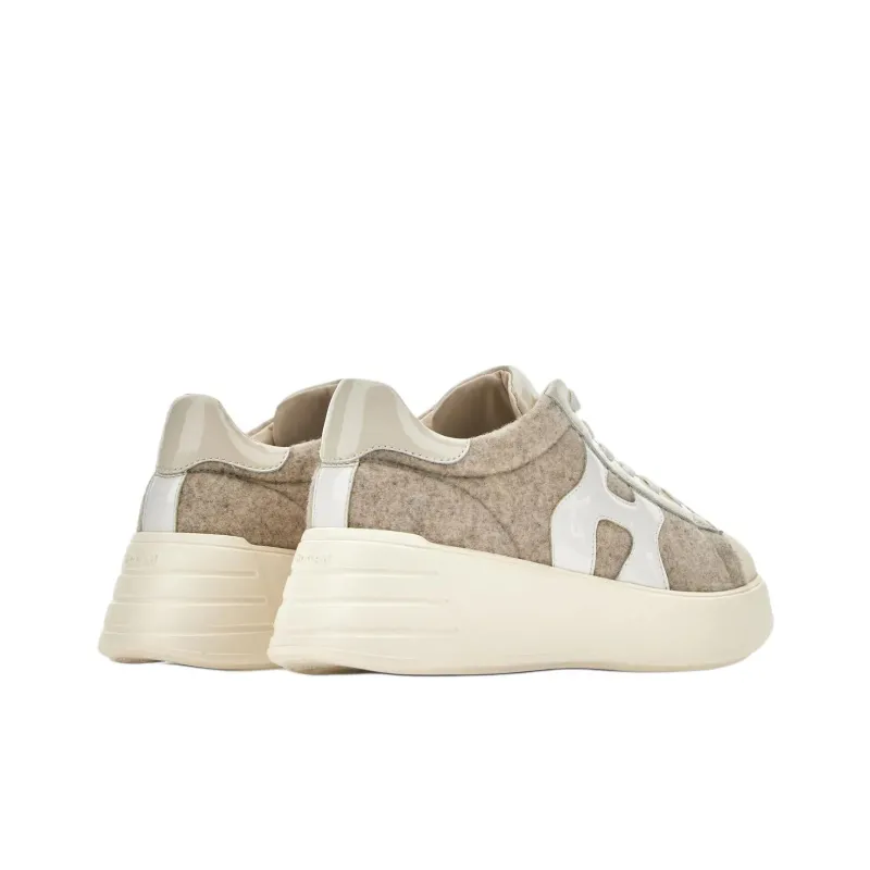 HOGAN Rebel Low-Top Casual Shoes Women's Beige Yellow-3