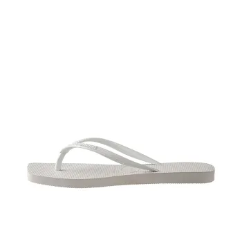 Havaianas Square Header Series Abrasion Resistant Slip Resistant Flip Flops Women's White