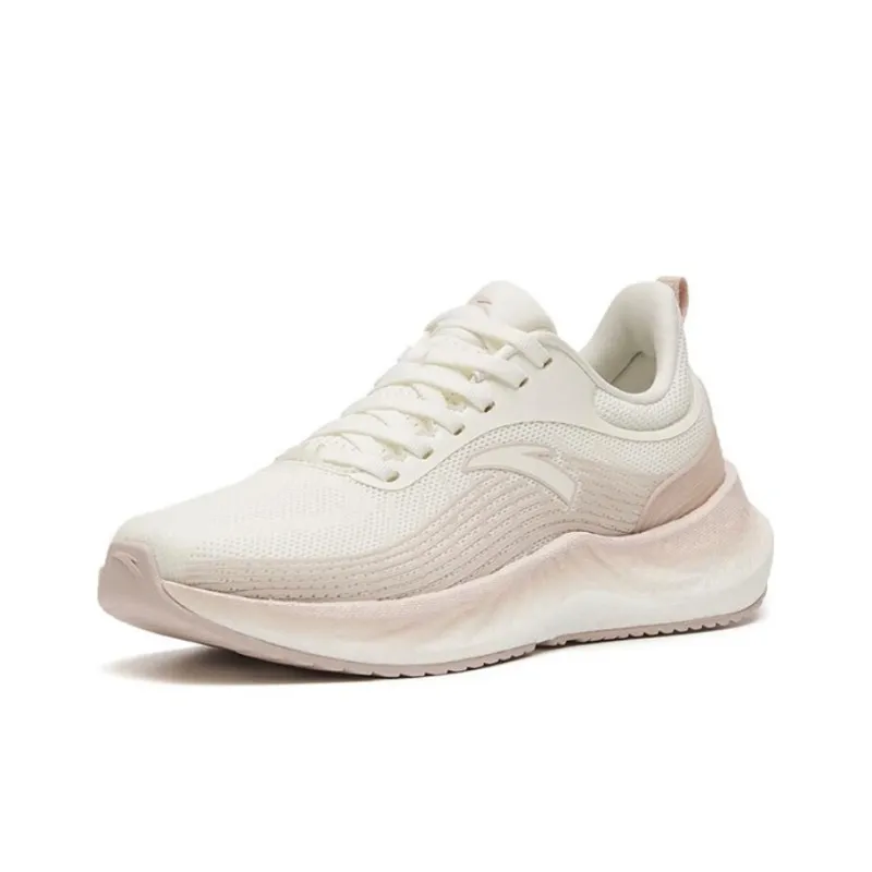 Anta Martian Foam Durable Breathable Low-Top Running Shoes Women's White Gray-1