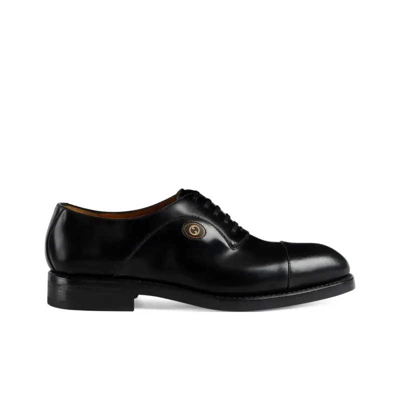 GUCCI Dress Shoes Men Low Top Black-1