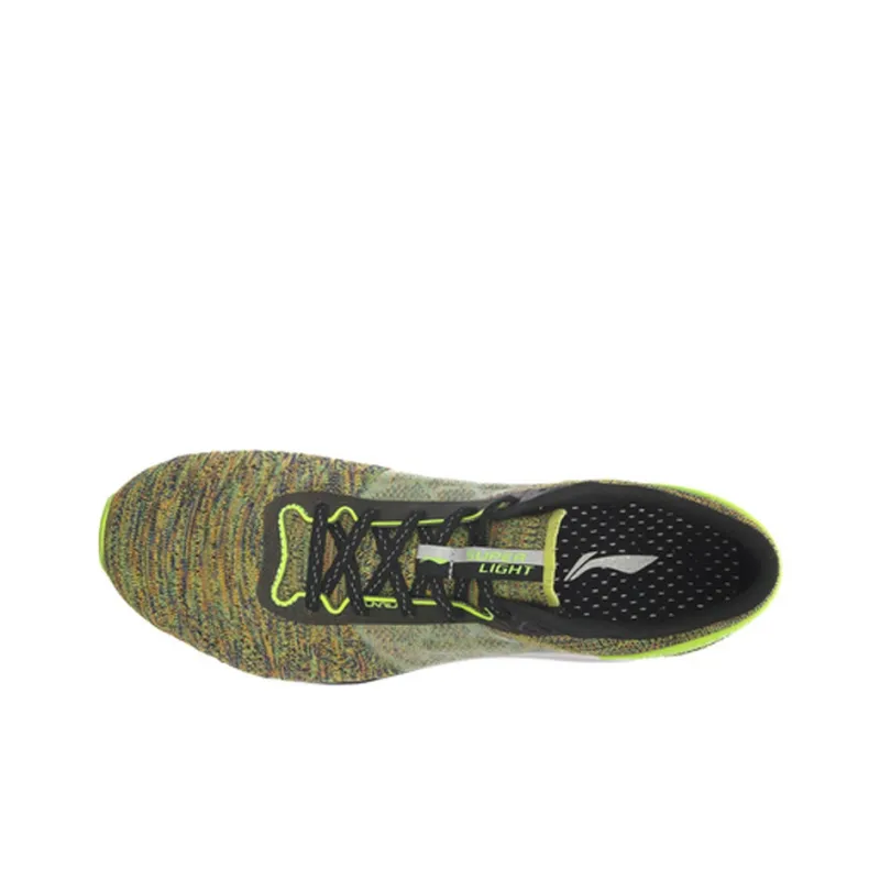 LiNing Super Light 14 Cushioning Low-Top Running Shoes Unisex Neon Green Black-3
