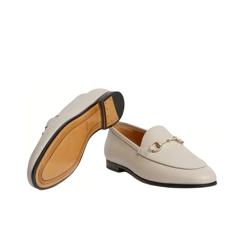 GUCCI Jordaan Loafers Women's Beige-3