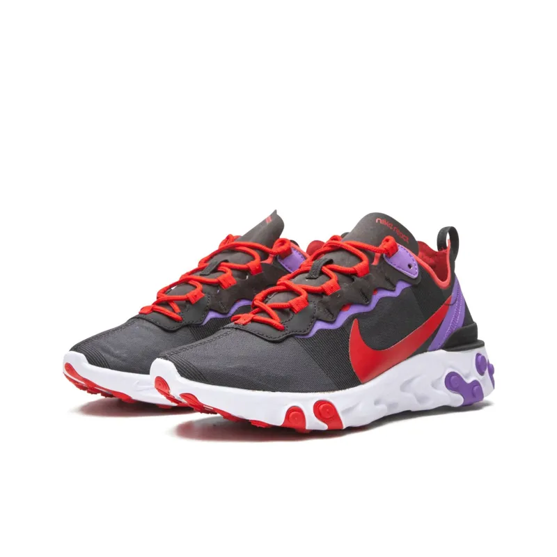 Nike React Element 55 Black University Red Women's-2