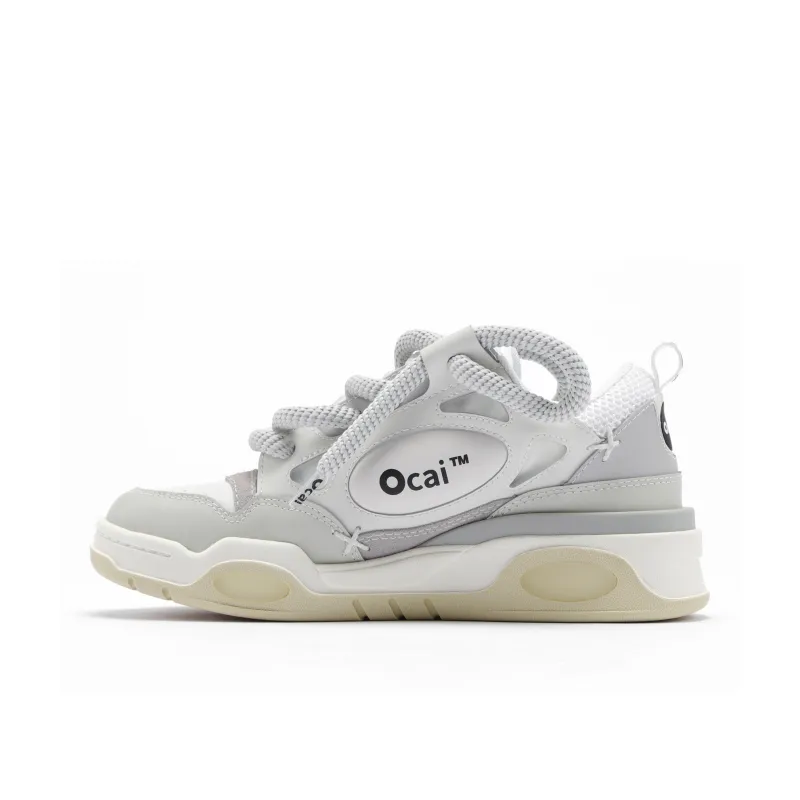 Ocai 001 RETRO Thermal Low Top Skateboard Shoes Unisex Vintage White-0