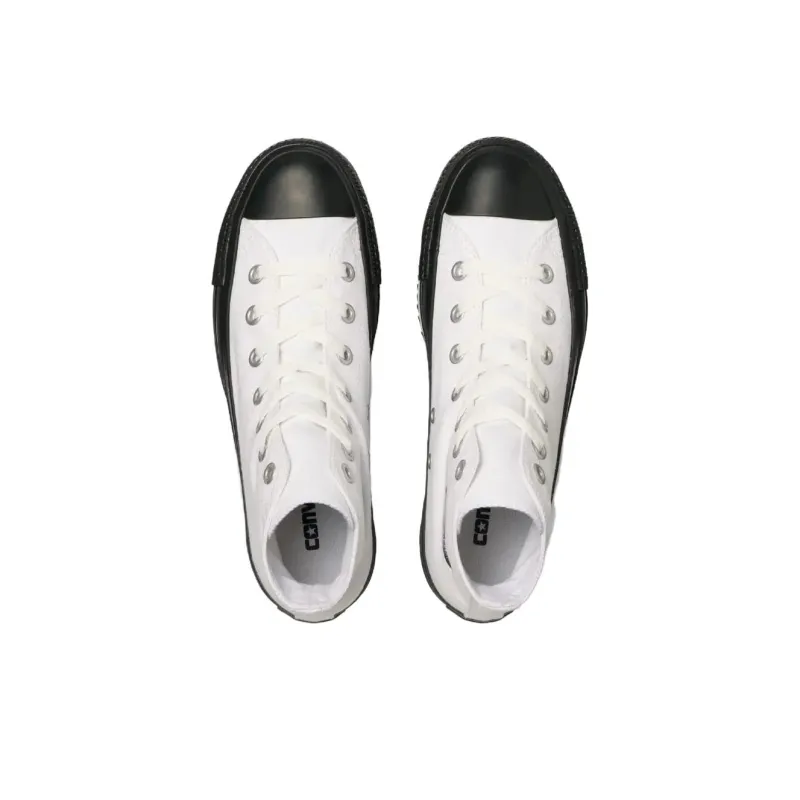 Converse All Star Anti Slip And Wear Resistant Height Increasing High Top Skateboard Shoes Women's White-3