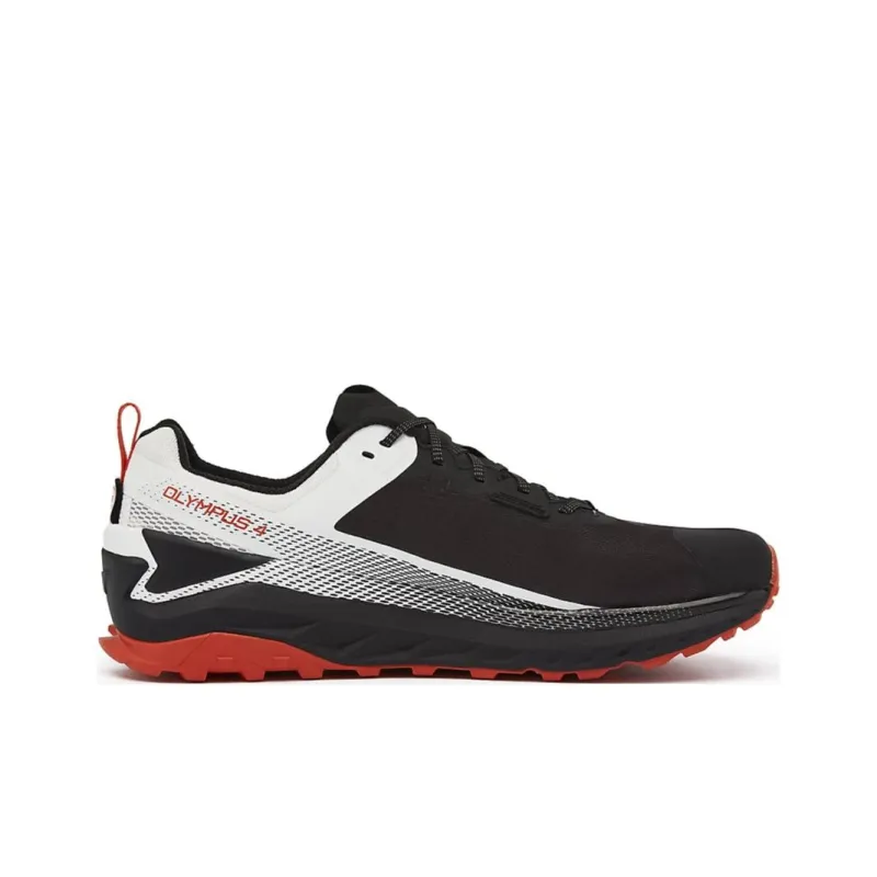Altra Olympus 4 Cushioning Wear-Resistant Low-Top Running Shoes Men's Black White-1