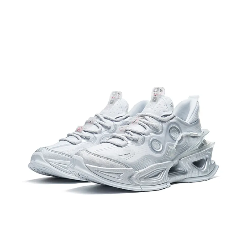 XTEP Sky Ride Collection Extreme Domain Anti Slip Wear Resistant Low Top Sports Casual Shoes Men's Gray Silver-2