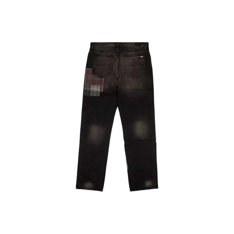 AMIRI Loose Mohair Patch Relaxed Fit Jeans-1
