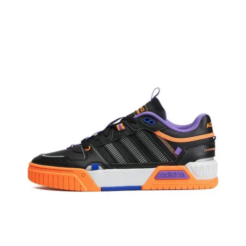 Adidas Neo D-PAD Skateboard Shoes Unisex Low-Top Black/White/Orange