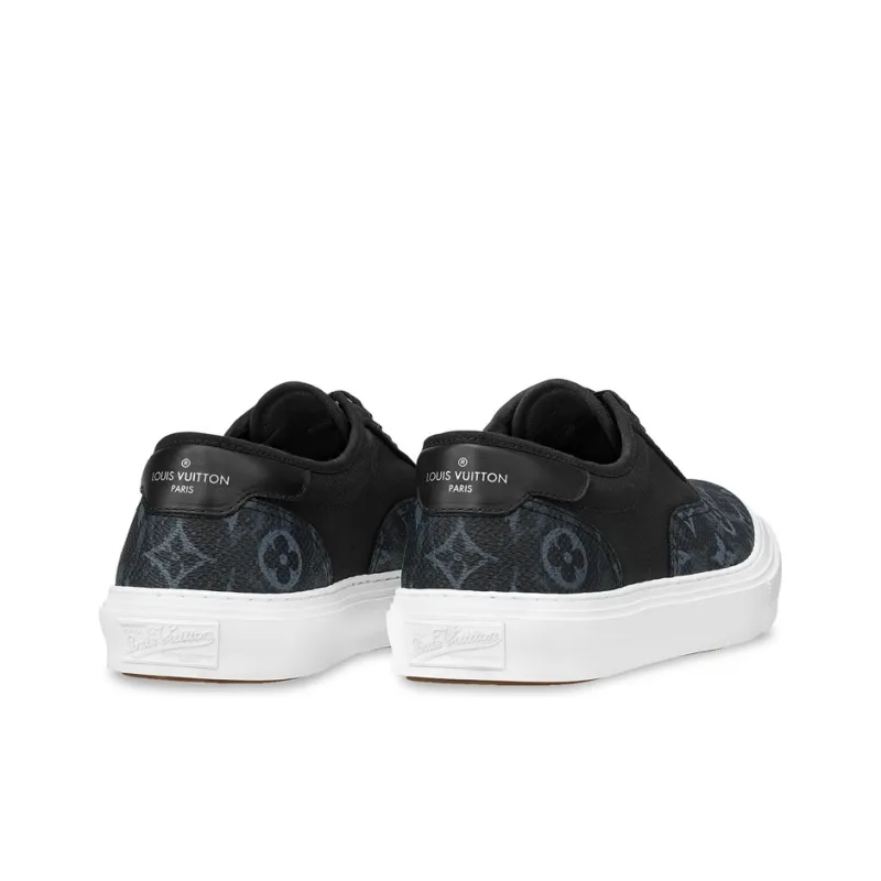 LOUIS VUITTON Trocadero Low Top Skateboard Shoes Men's Black-2