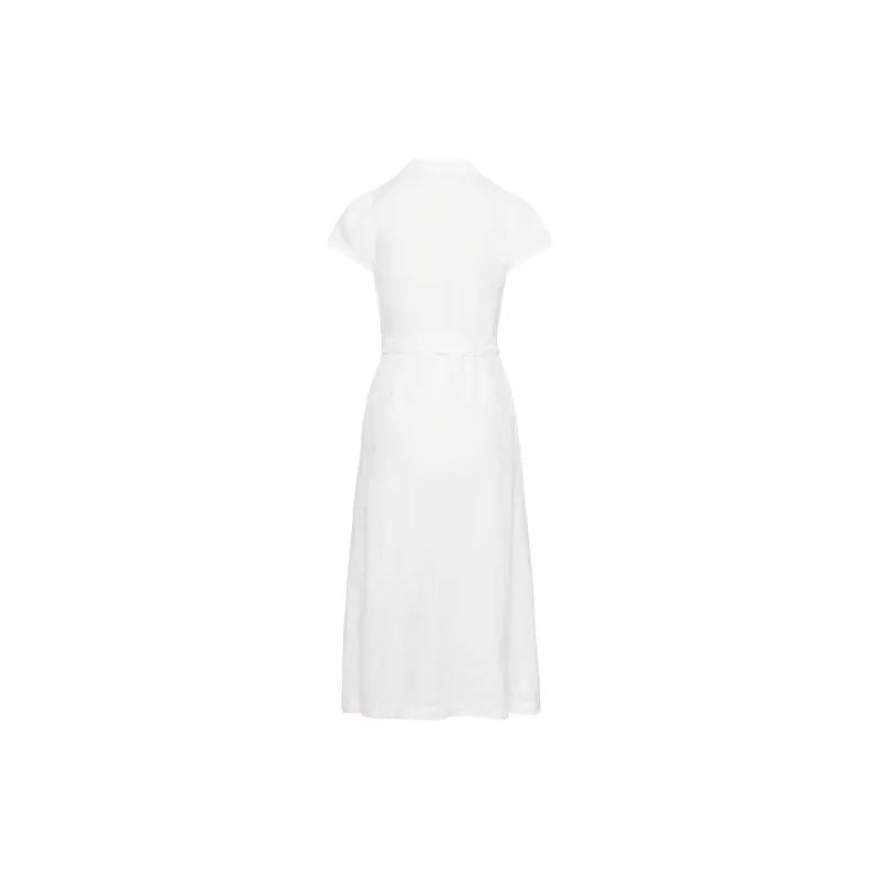 ARITZIA Wilfred Shirt Linen Dress Short-Sleeved Dresses Women's White/White-1