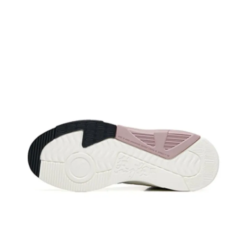 Anta Lieyan3.0 Anti Slip Wear Resistant High Top Skateboard Shoes Women's White Black Purple-5
