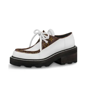 LOUIS VUITTON Beaubourg Platform Derby Shoes 'White' Women's