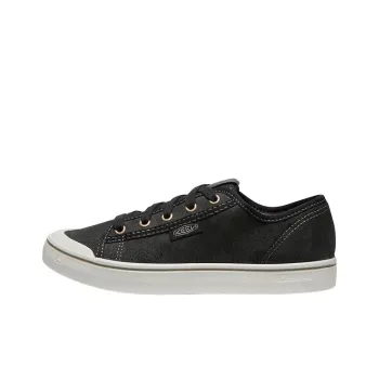KEEN Elsa Lite HARVEST SNEAKER LEA Low Top Skateboard Shoes Women's Black