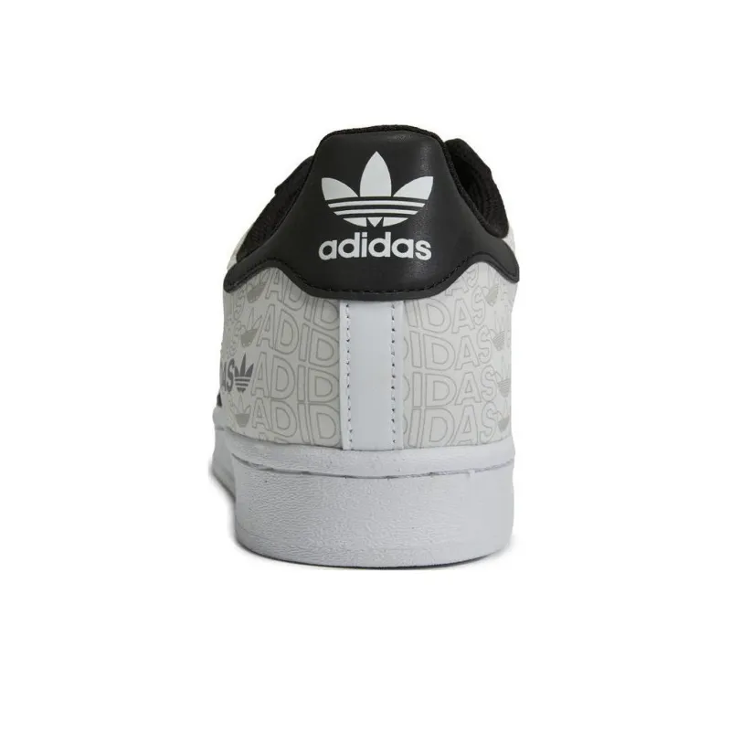 Adidas Superstar 'Reflective Allover Logo White Black'-3