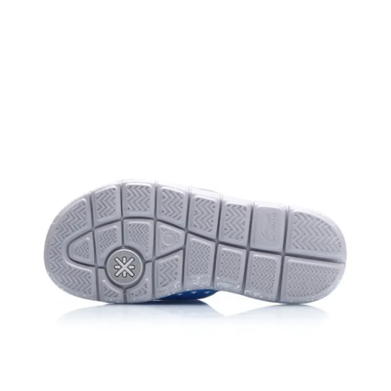 LiNing WAY OF WADE Rubber Sole Quiet Slide Slippers Men's Blue-3