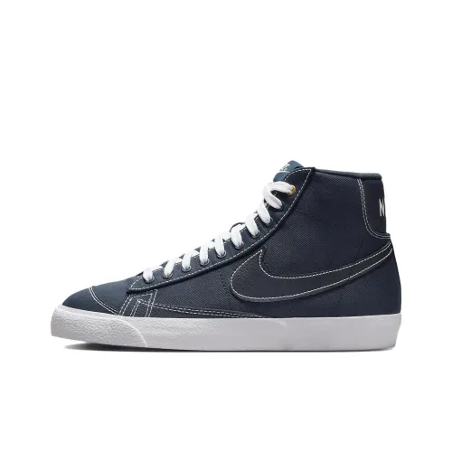 Nike Blazer Skateboard Shoes Women's Mid-Top Blue