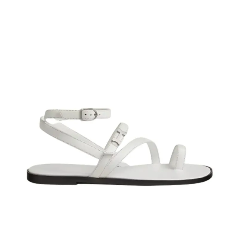 HERMES Harmonie Strap Sandals Women's White-1